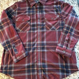 Freedom Foundry Men's Plaid Button-Down Shirt in Red and Blue